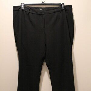 Talbots Black Straight Leg Signature Pants - Sz 18W